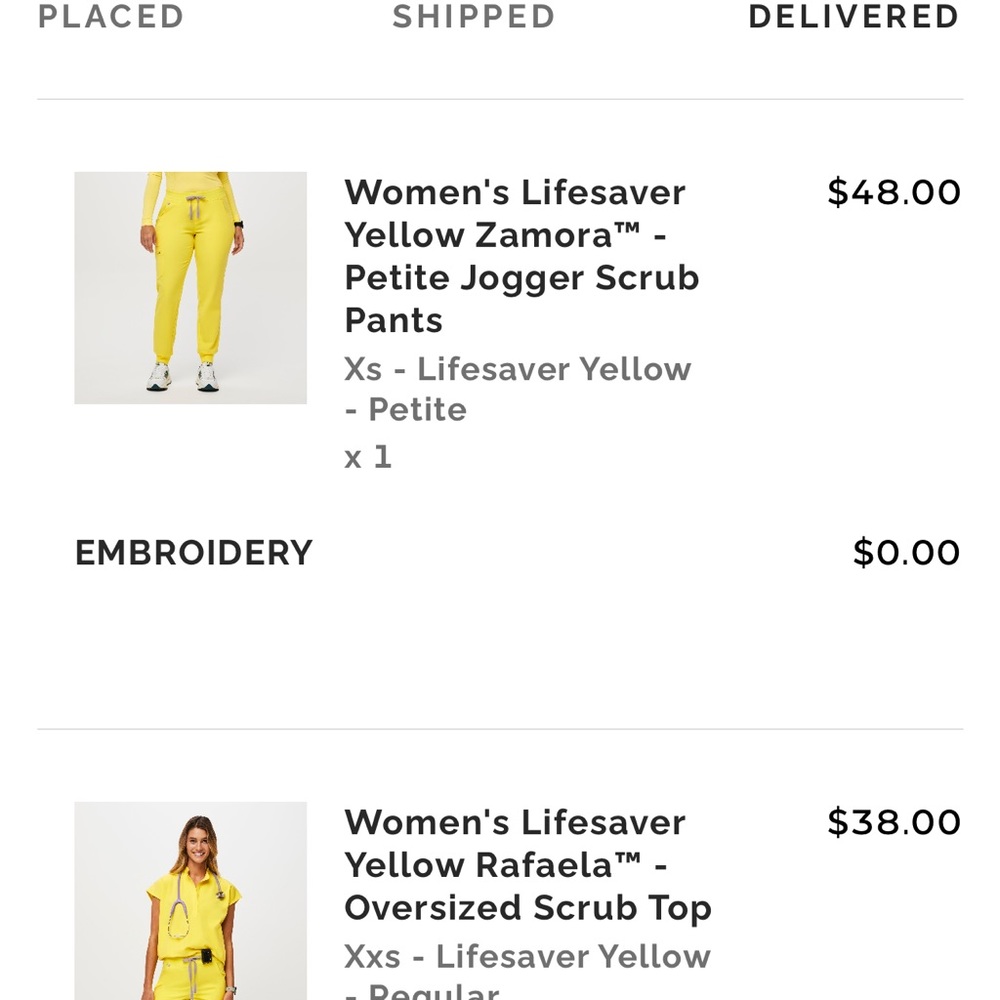 Figs petite Zamora (regular rise) jogger, Lifesaver Yellow